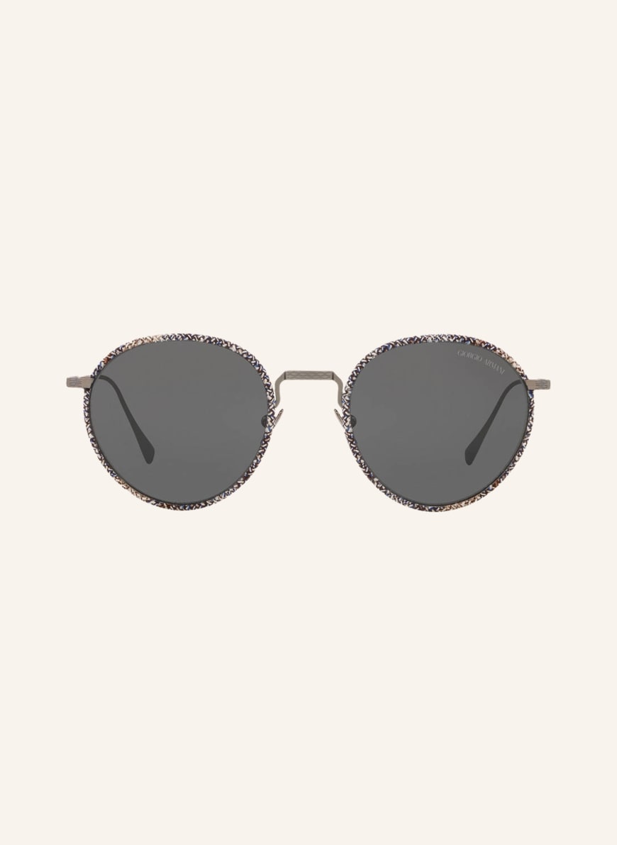 EMPORIO ARMANI Round sunglasses in 300387 black/ white/ gray | Breuninger
