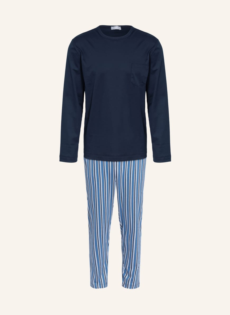 mey Pajamas , Color: DARK BLUE/ LIGHT BLUE/ WHITE (Image 1)