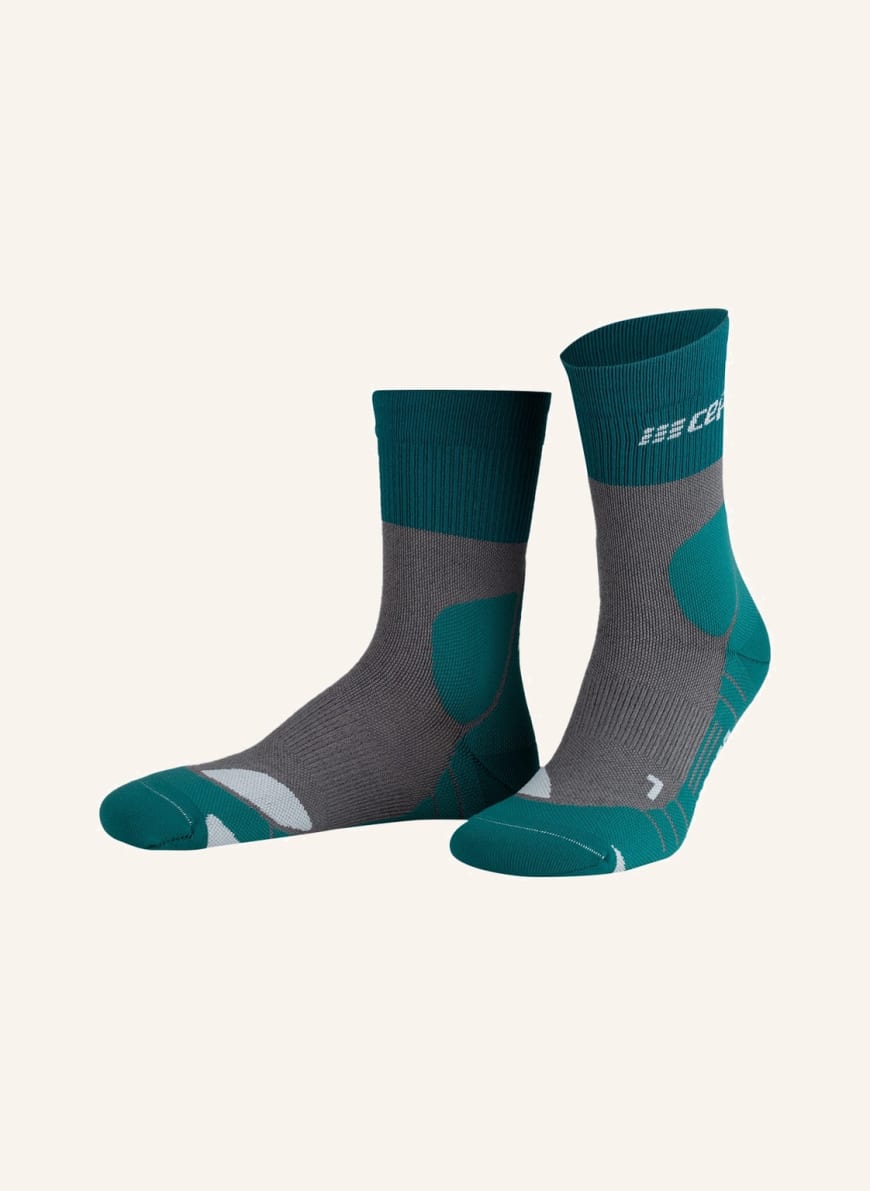 cep Trekking-Socken COMPRESSION 3.0, Farbe: 728 forestgreen/grey (Bild 1)