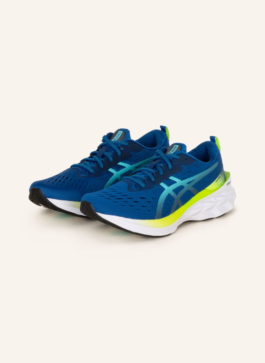 ASICS Running shoes SOLAR BOOST 2, Color: DARK BLUE/ NEON GREEN(Image 1)