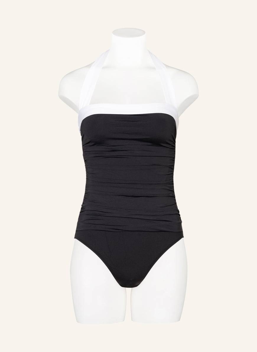 LAUREN RALPH LAUREN Halter neck swimsuit BEL AIR in black/ white |  Breuninger
