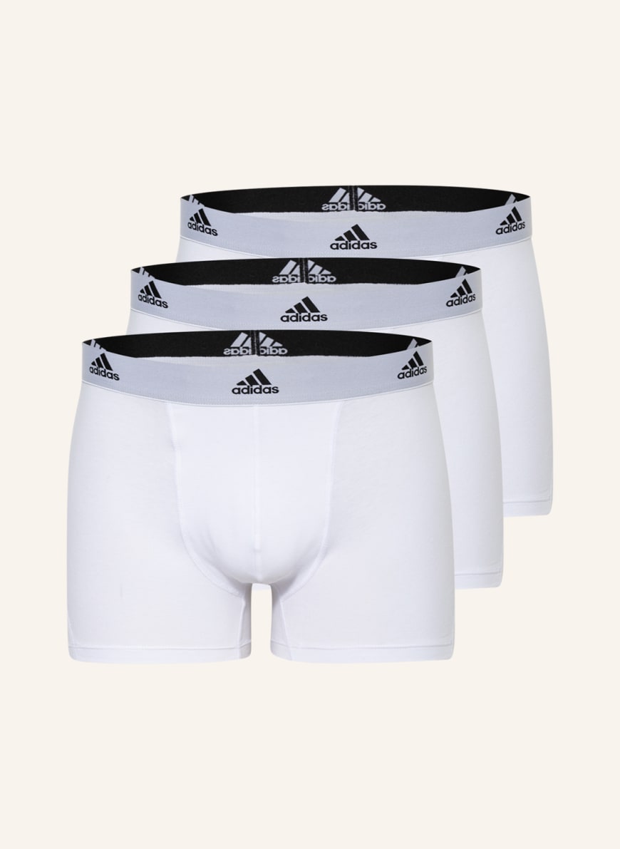 adidas 3-pack boxer shorts ACTIVE FLEX COTTON , Color: WHITE (Image 1)