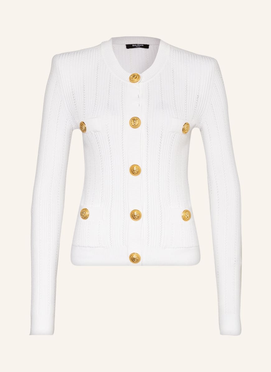 BALMAIN Cardigan in white - Buy Online 