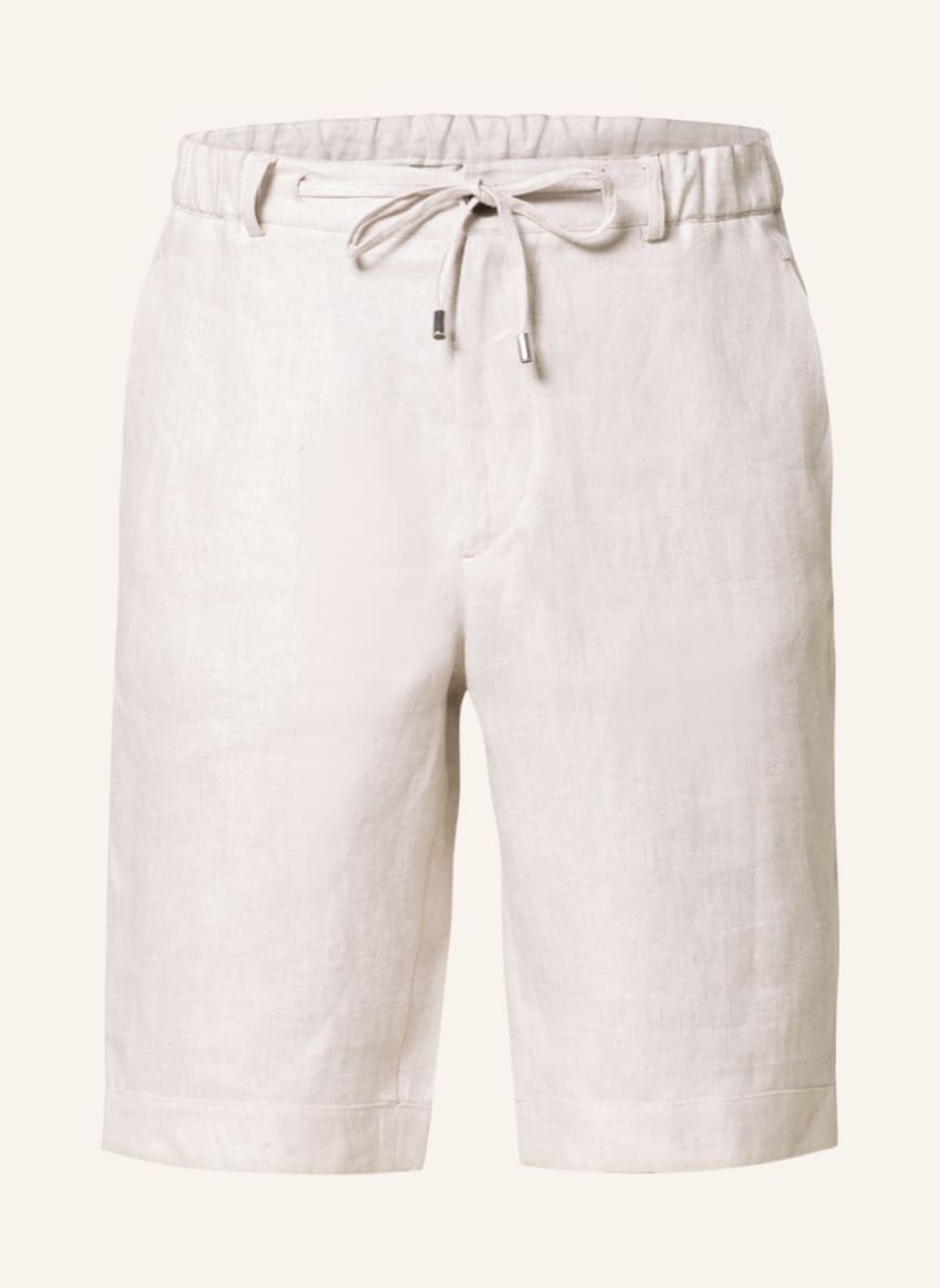 FIORONI Linen shorts in jogger style slim fit, Color: CREAM (Image 1)