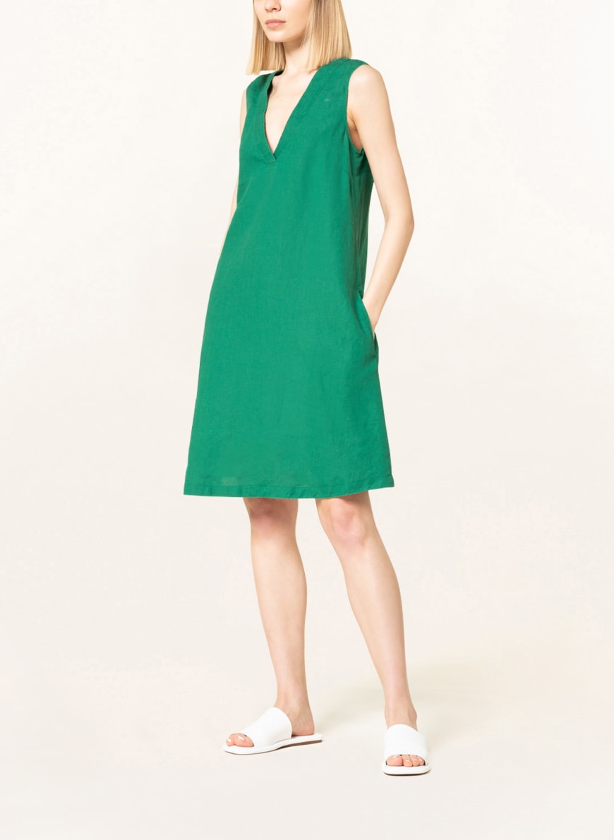Taille Vervormen als resultaat Marc O'Polo Linen dress in green | Breuninger