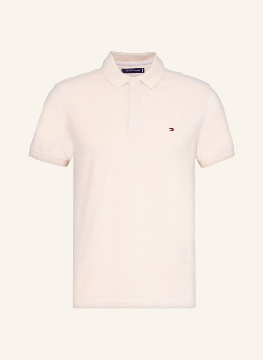 TOMMY HILFIGER Terry cloth polo shirt regular fit, Color: BEIGE (Image 1)