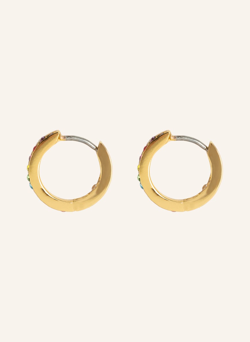 kate spade new york Creole earrings in gold/ pink/ green | Breuninger