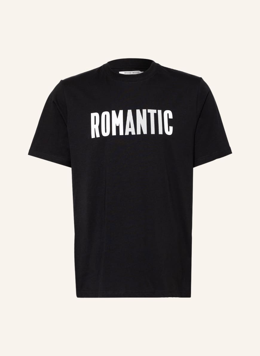 WOOD WOOD T-shirt BOBBY ROMANTIC , Color: BLACK (Image 1)