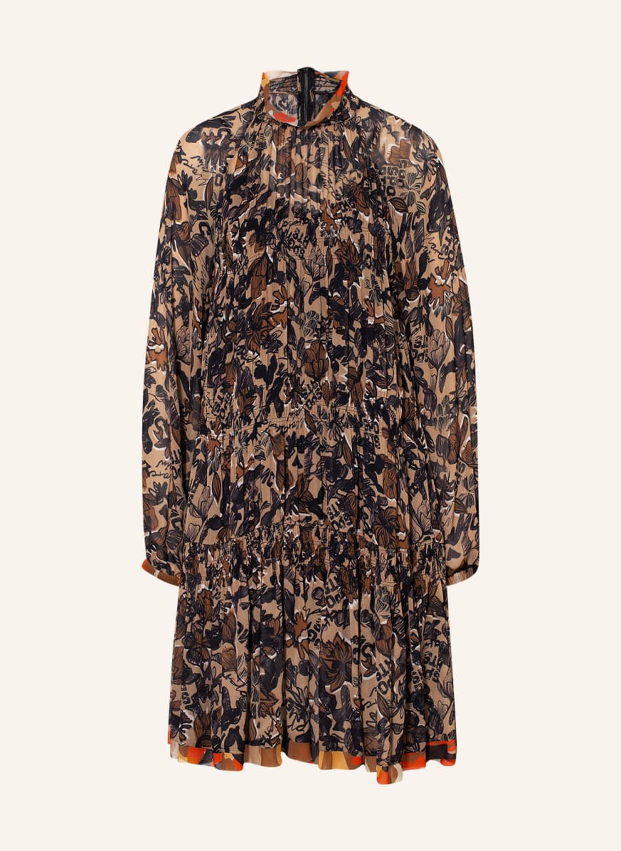 MARC CAIN Kleid mit Fransen, Farbe: 623 light brown(Bild 1)
