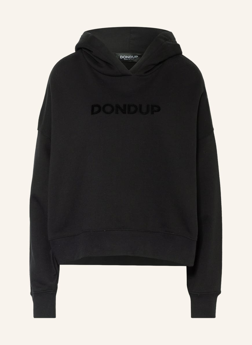 Dondup Cropped hoodie , Color: BLACK(Image 1)