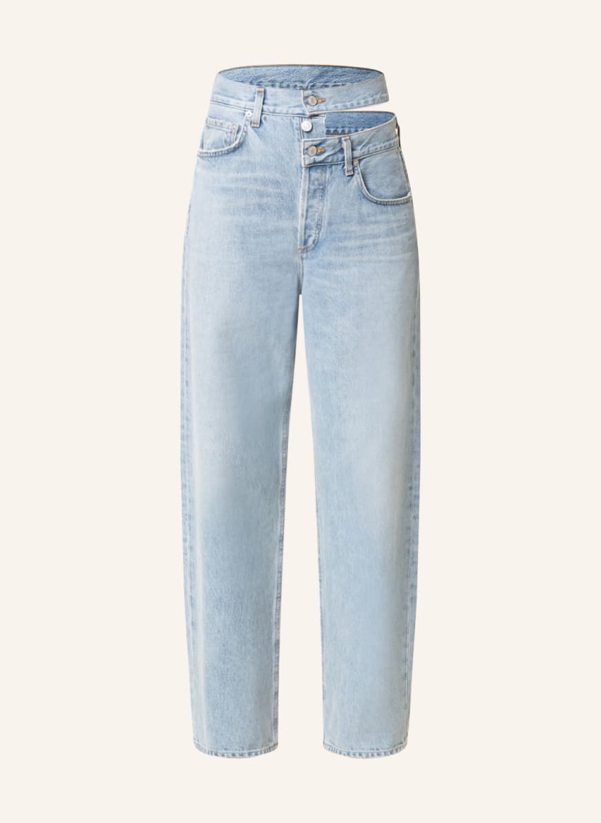 AGOLDE Straight Jeans BROKEN WAISTBAND, Farbe: Sideline clean pale indigo (Bild 1)