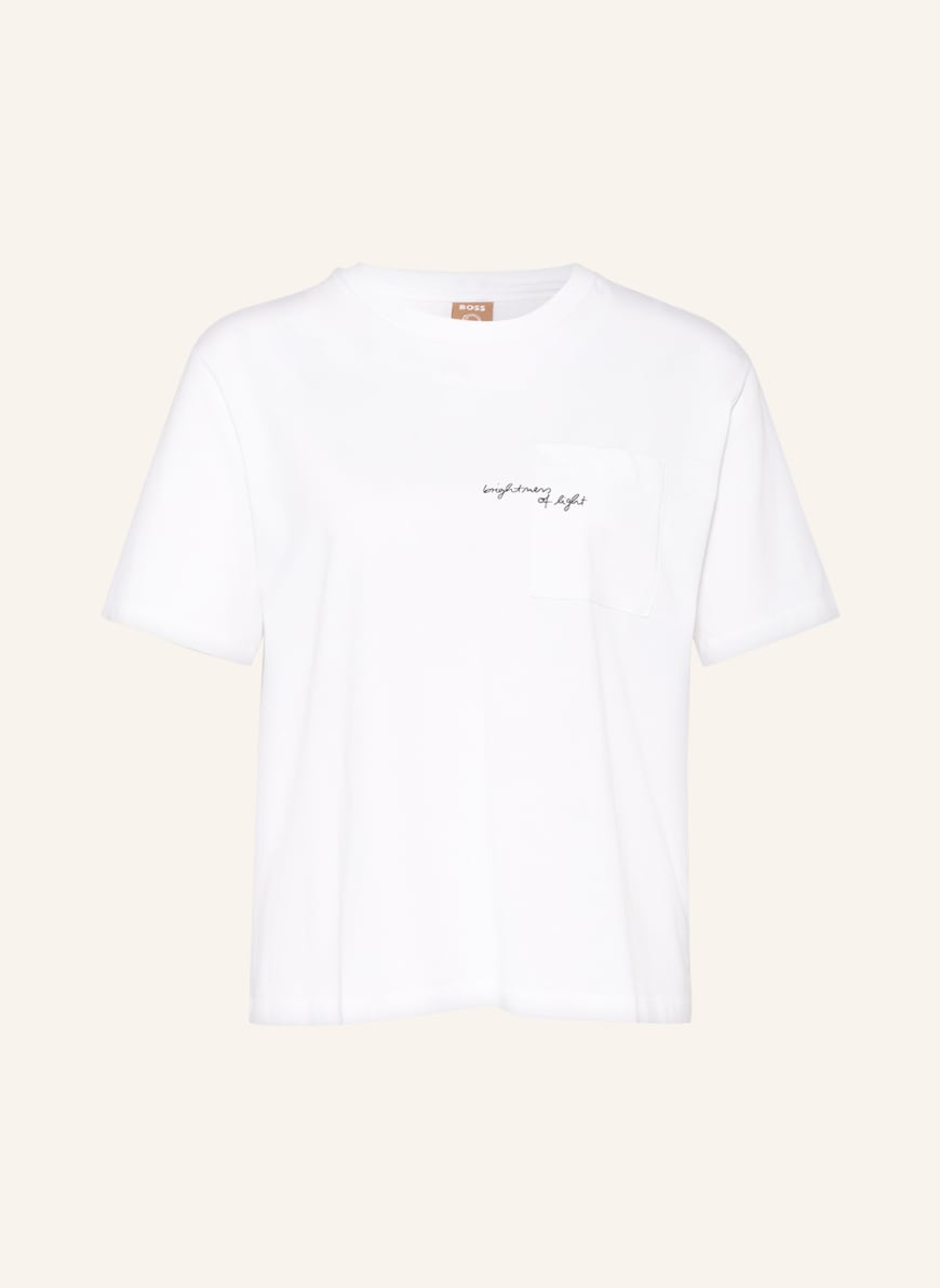 BOSS T-shirt EVINJA, Color: WHITE (Image 1)