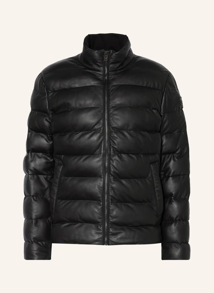 MILESTONE Leather jacket MS-HANKS, Color: BLACK(Image 1)