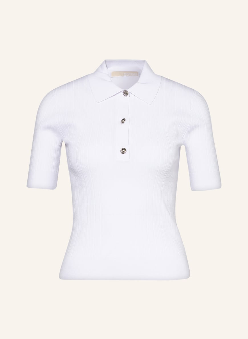 MICHAEL KORS Knitwear polo shirt in white | Breuninger
