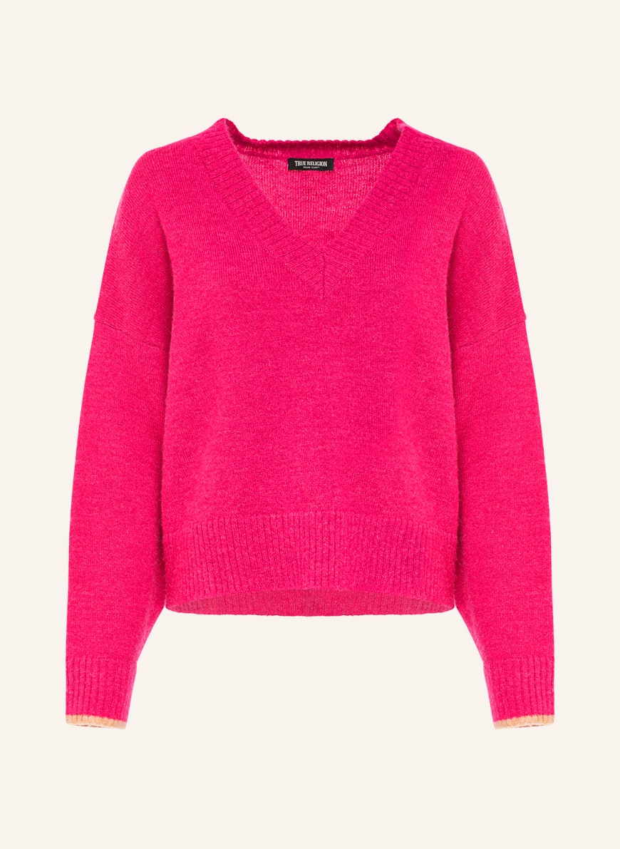 TRUE RELIGION Sweater, Color: PINK(Image 1)