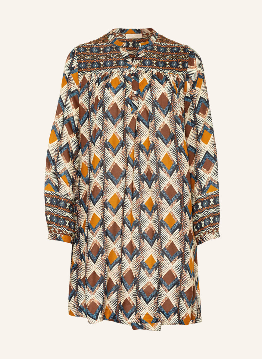 STELLA FOREST Dress TILDA with decorative gems in brown dark blue