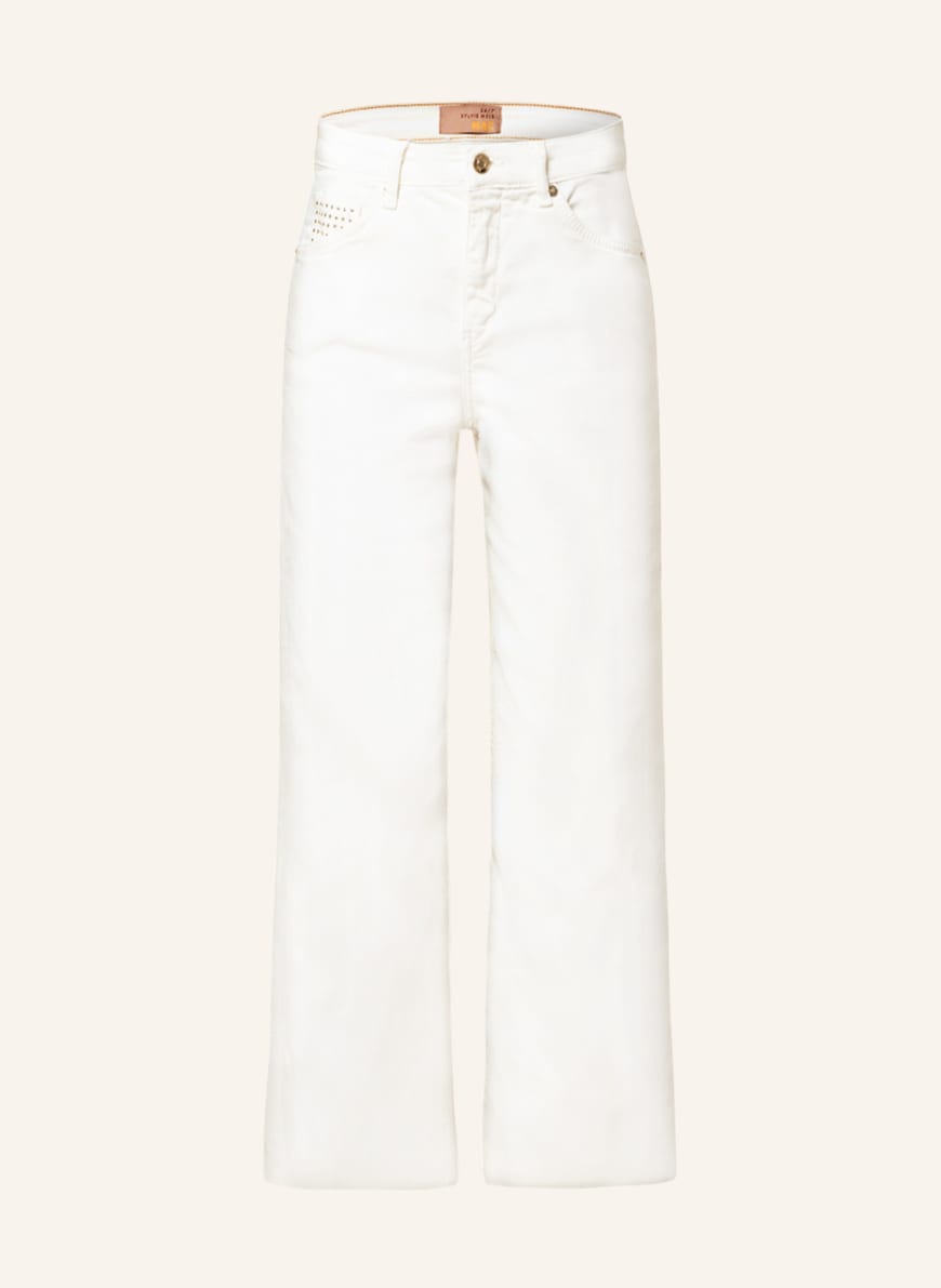 MAC Jeans-Culotte RICH mit Nieten, Farbe: WEISS(Bild 1)