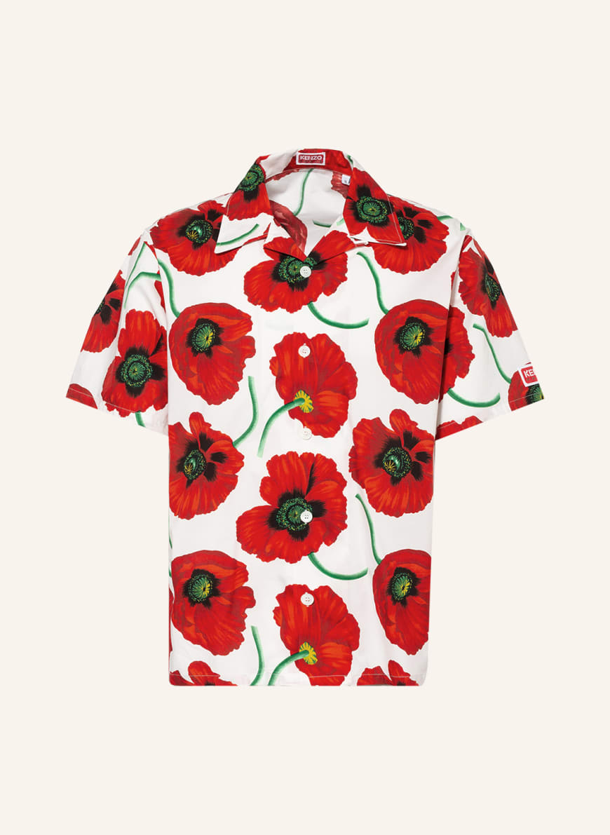 KENZO Resort shirt regular fit, Color: WHITE/ RED (Image 1)