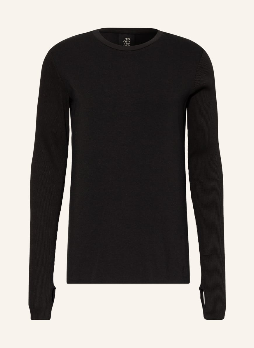 thom/krom Long sleeve shirt, Color: BLACK(Image 1)