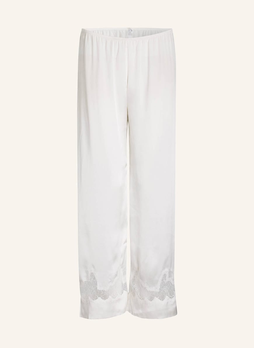 SIMONE PÉRÈLE Silk pants NOCTURNE, Color: IVORY (Image 1)