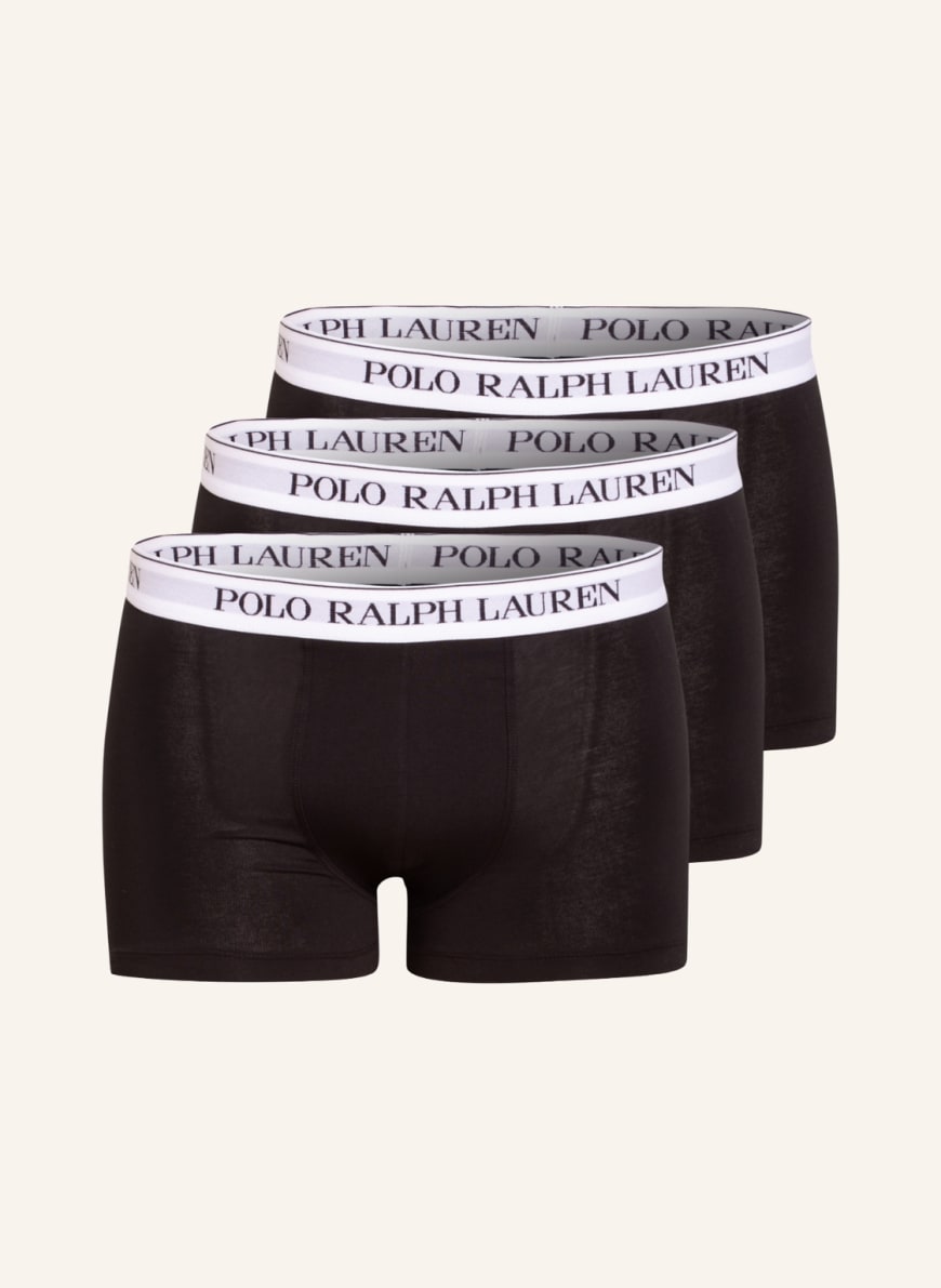POLO RALPH LAUREN 3er-Pack Boxershorts , Farbe: SCHWARZ/ WEISS(Bild 1)