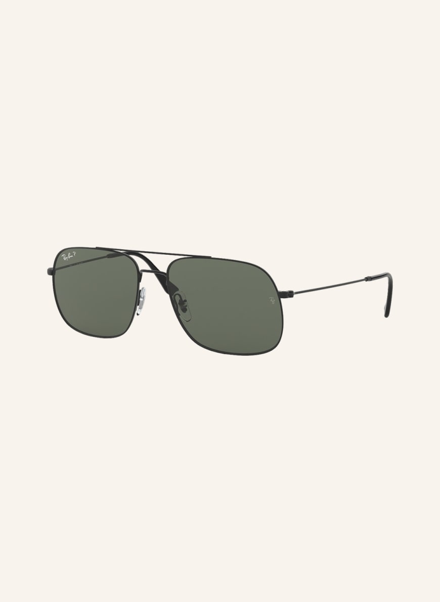 Ray-Ban Sunglasses RB3595, Color: 90149A- BLACK/ GREEN POLARIZED (Image 1)