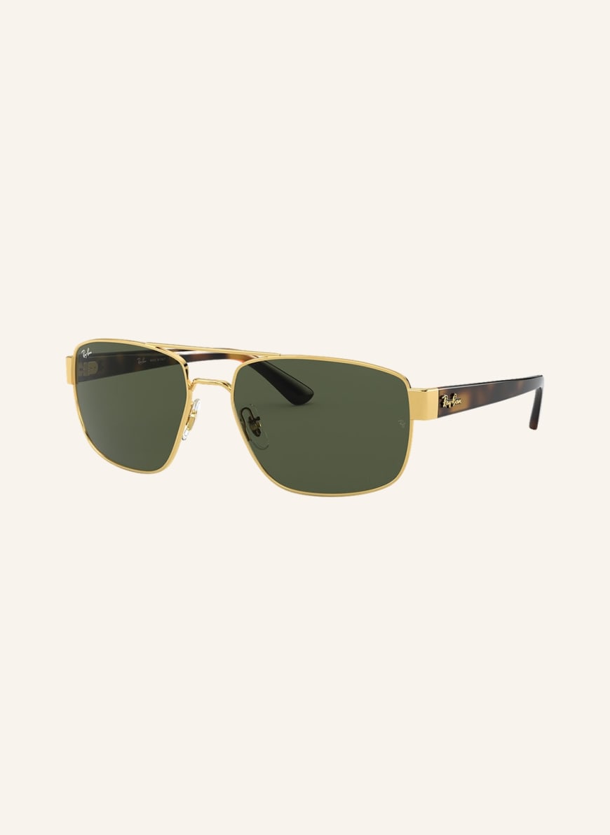 Ray-Ban Sunglasses RB3663, Color: 001/31 - GOLD/GREEN(Image 1)