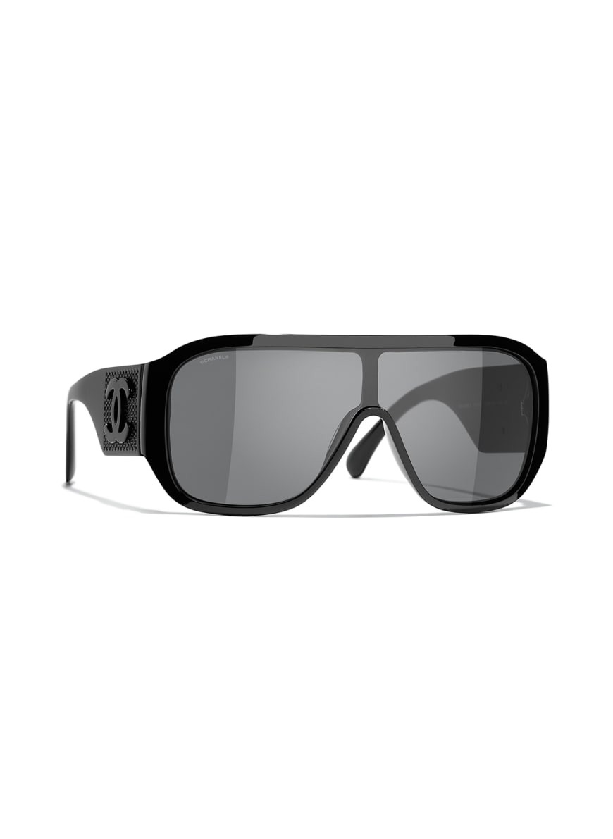 CHANEL Wraparound sunglasses in c888s4 - black/ dark gray | Breuninger