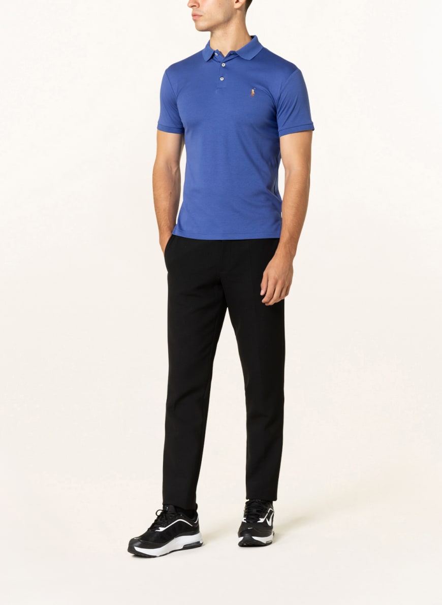 POLO RALPH LAUREN Jersey polo shirt slim fit in blue