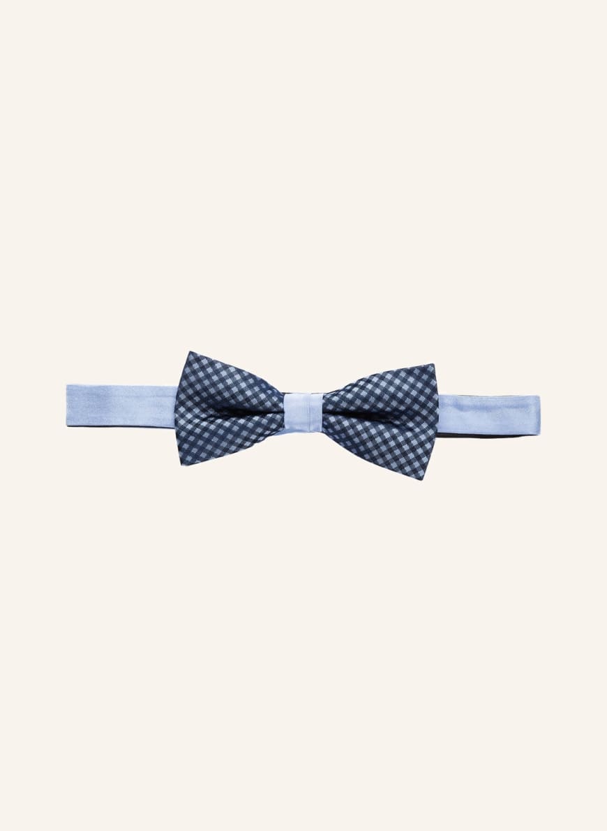 PAUL Set: Bow tie and pocket square, Color: LIGHT BLUE/ BLACK (Image 1)