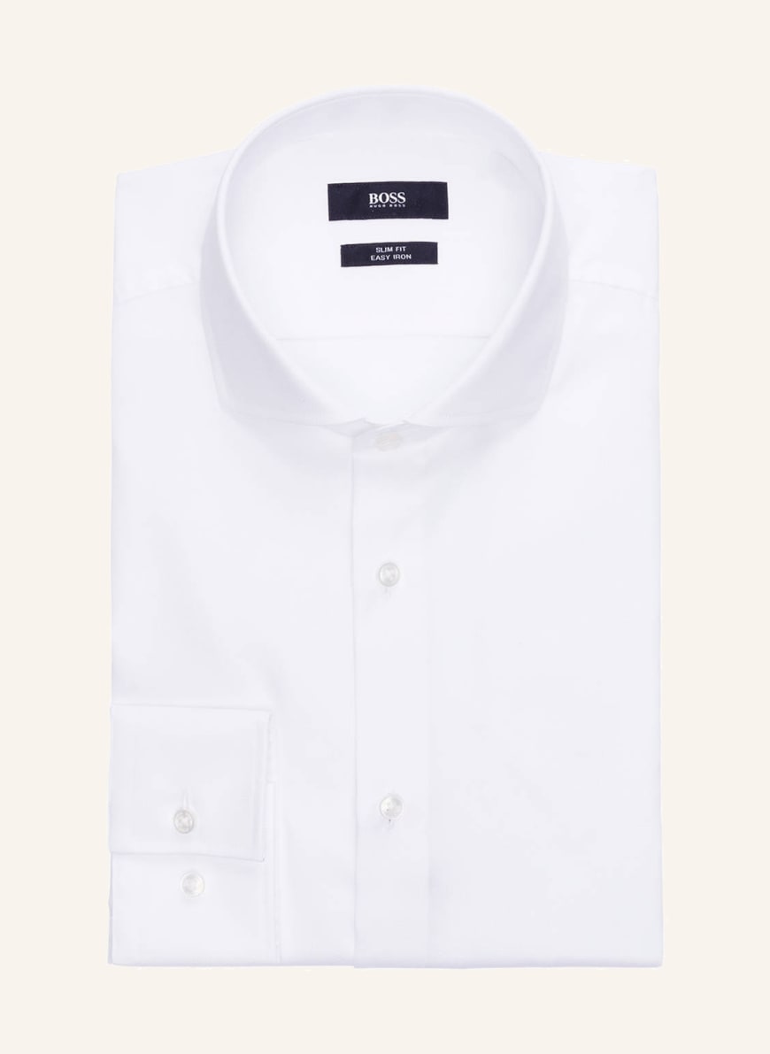 BOSS Shirt JASON slim fit in white 