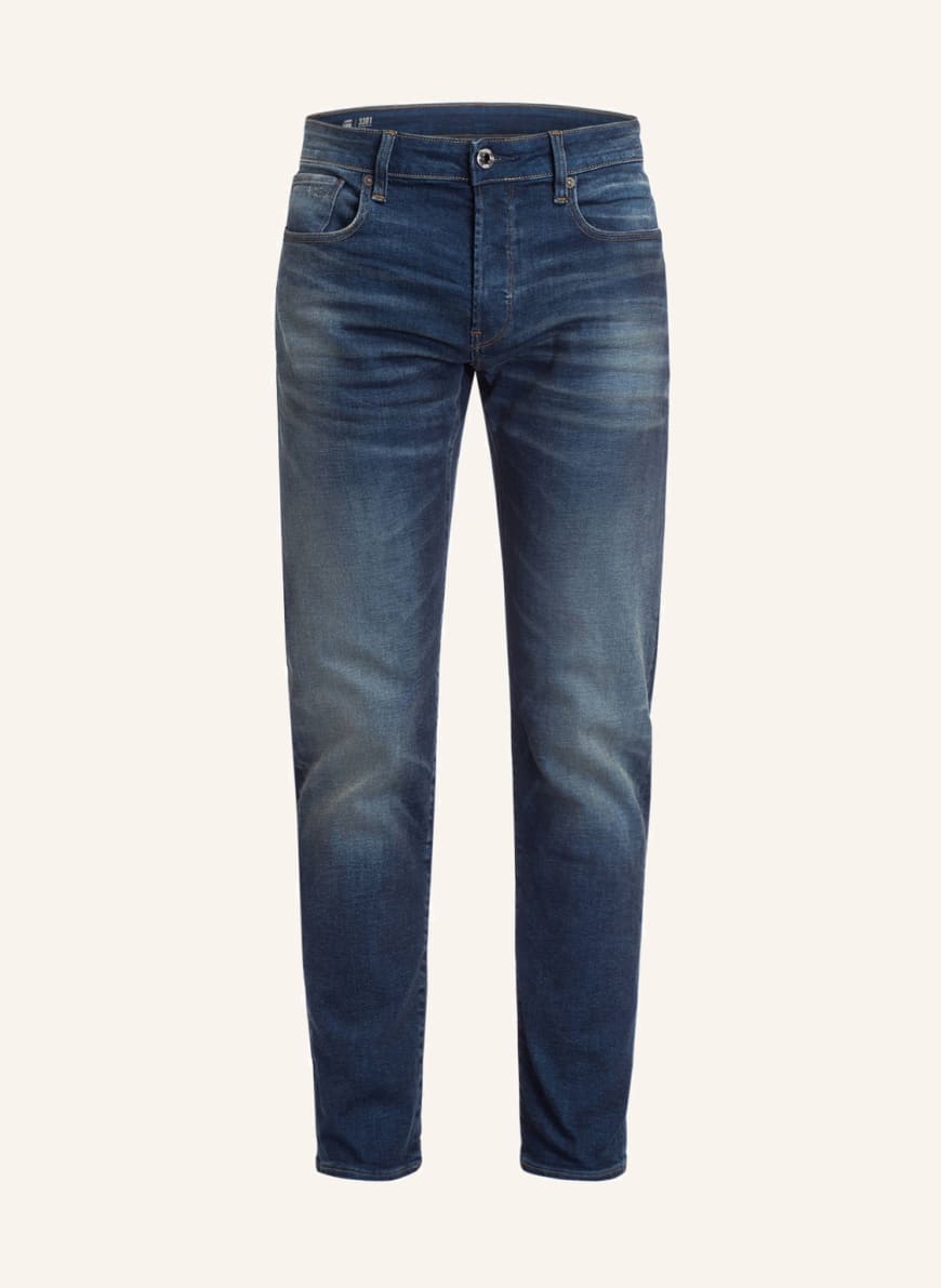 G-Star RAW Jeans 3301 Slim Fit, Farbe: WORKER BLUE FADED(Bild 1)