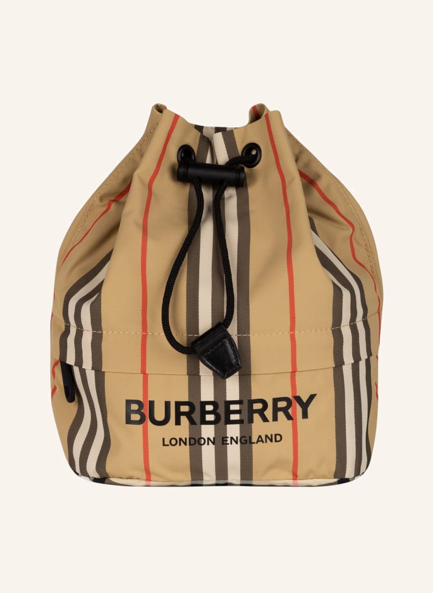 BURBERRY Pouch bag PHOEBE in beige/ red/ black | Breuninger