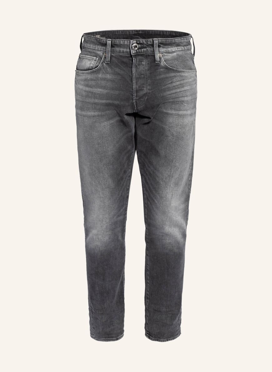 G-Star RAW Jeans 3301 Straight Tapered Fit, Farbe: B466 FADED BULLIT DARK GREY(Bild 1)