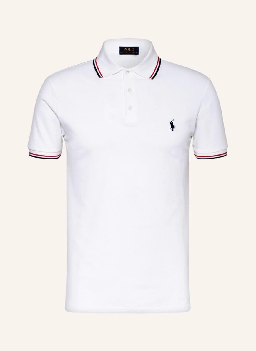 POLO RALPH LAUREN Piqué-Poloshirt Slim Fit, Farbe: CREME (Bild 1)