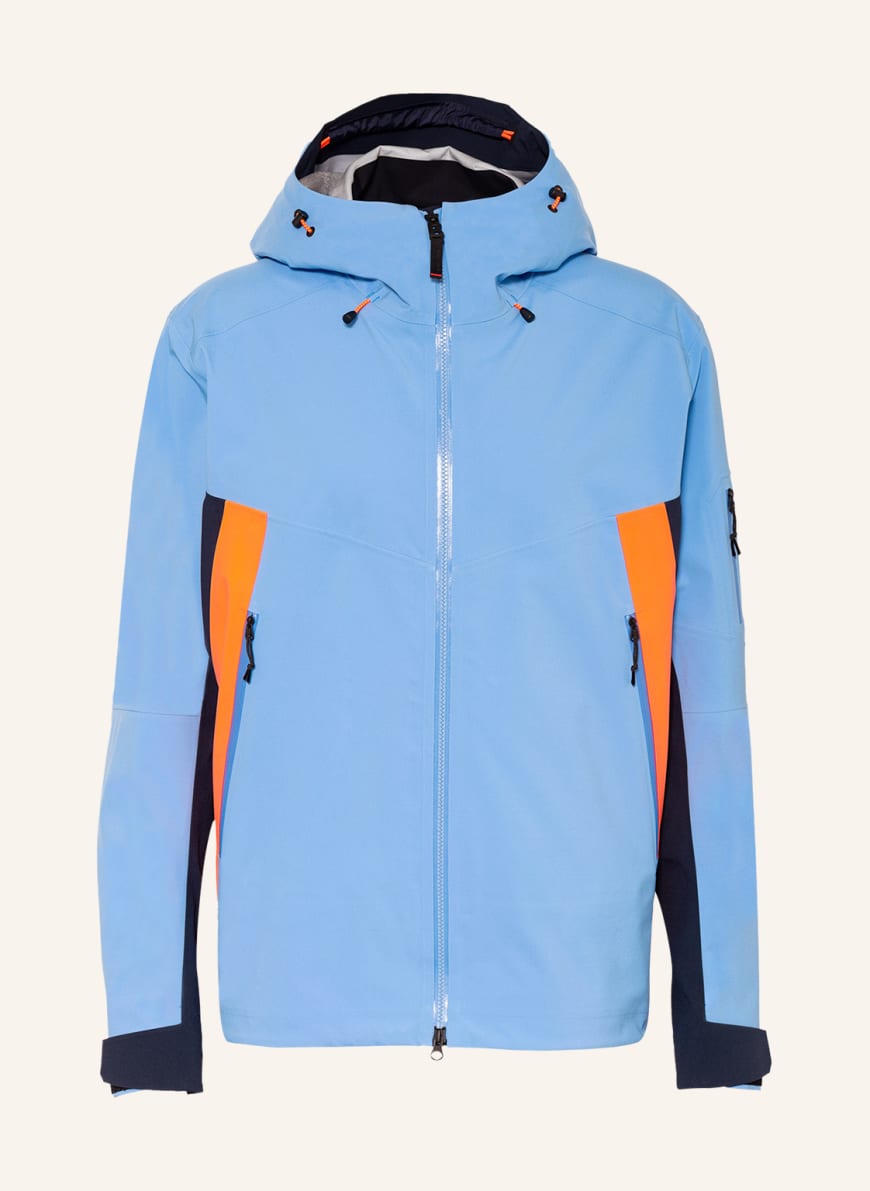 FIRE+ICE Ski jacket PIZ, Color: LIGHT BLUE/ DARK BLUE/ NEON RED(Image 1)