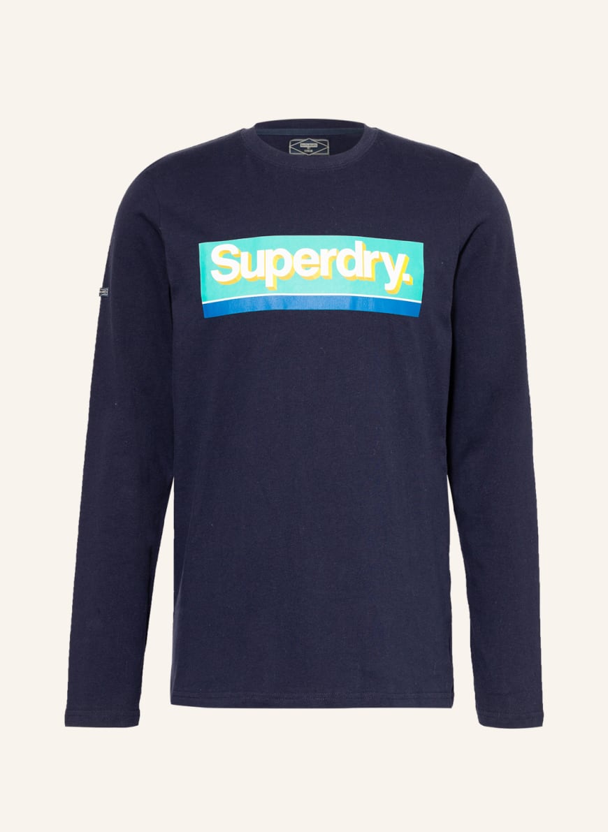 Mens superdry long sleeve t shirt Clearance