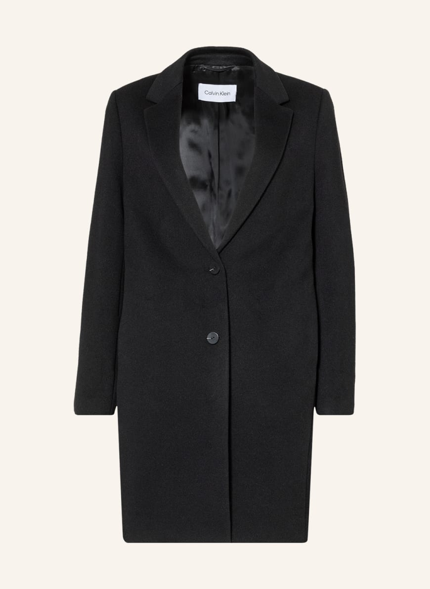 Calvin Klein Wool coat, Color: BLACK (Image 1)