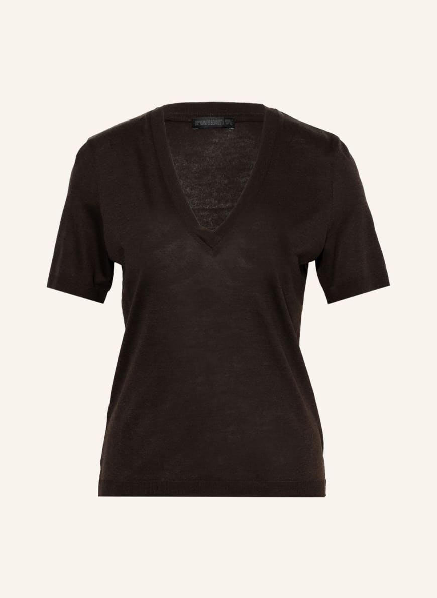 DRYKORN Knit shirt NALICE, Color: DARK BROWN (Image 1)