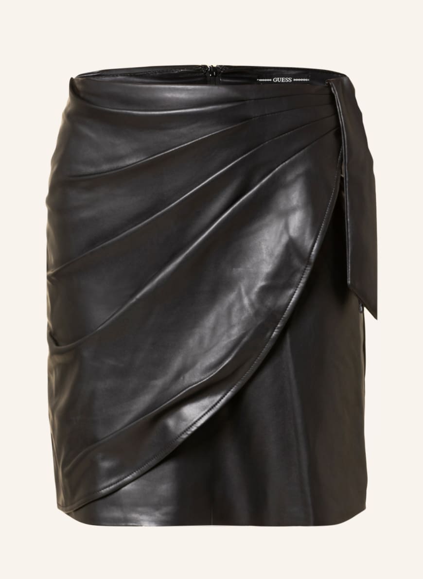GUESS Jacket CARINE in leather look, Color: BLACK (Image 1)
