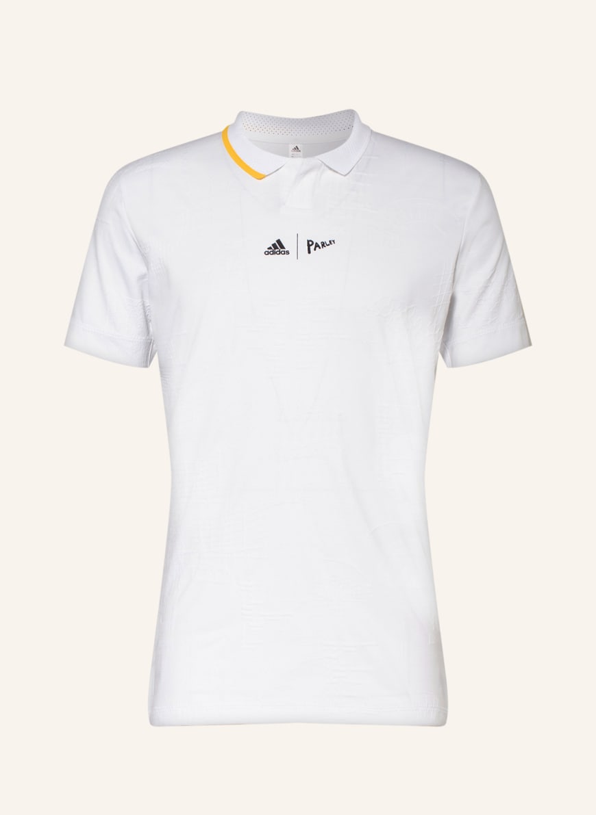 adidas T-shirt LONDON with mesh, Color: WHITE/IMPYEL (Image 1)