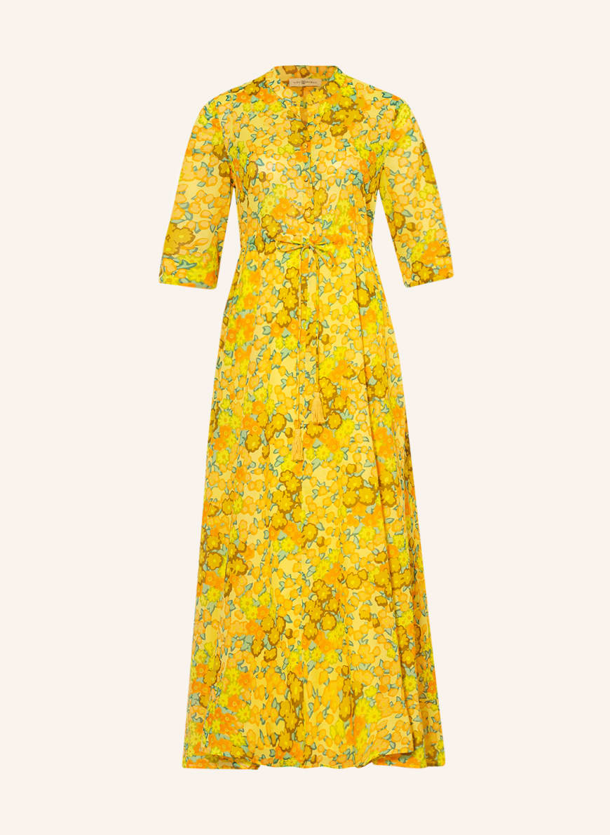TORY BURCH Dress BLOSSOM with 3/4 sleeve in yellow/ orange/ green |  Breuninger