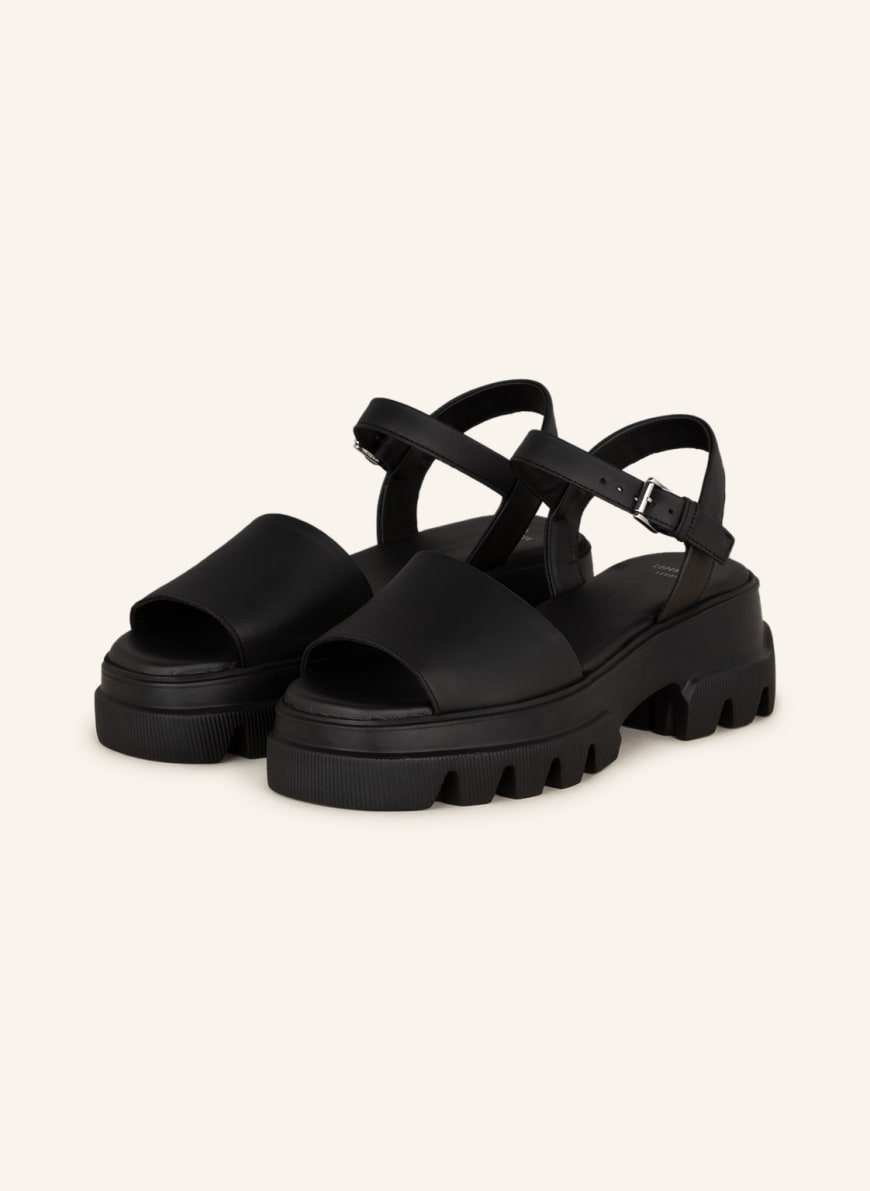 COPENHAGEN Platform sandals CPH227, Color: BLACK(Image 1)