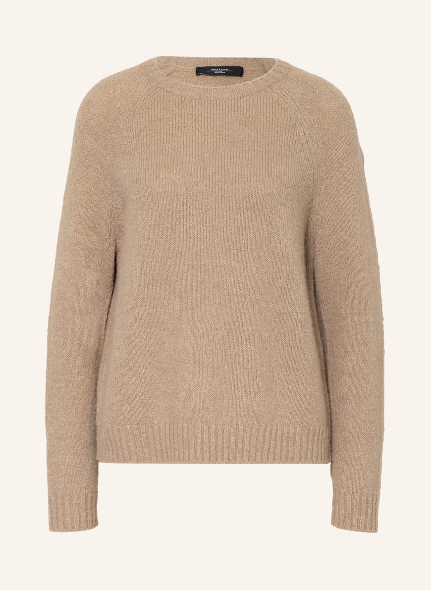 WEEKEND MaxMara Sweater GHIACCI with alpaca, Color: CAMEL (Image 1)