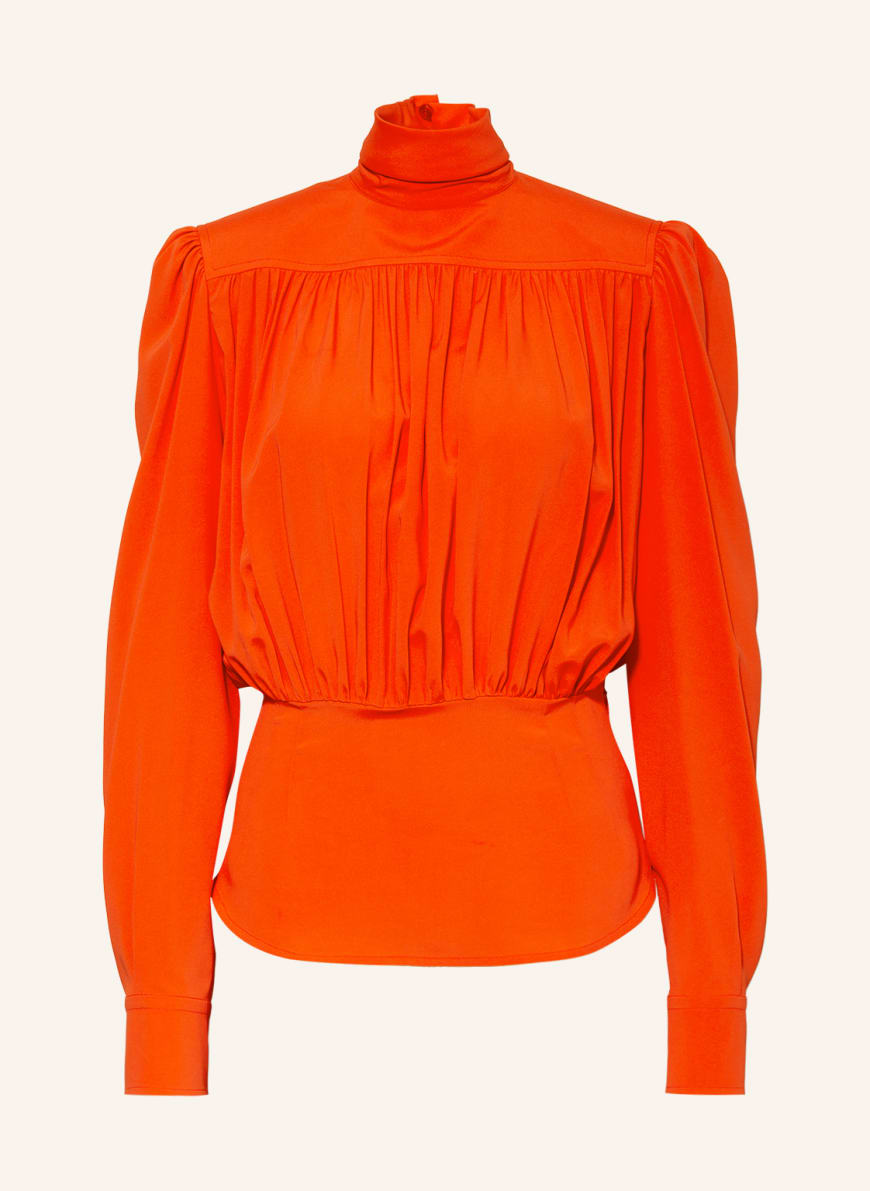 Orange ruffle shirt Clearance