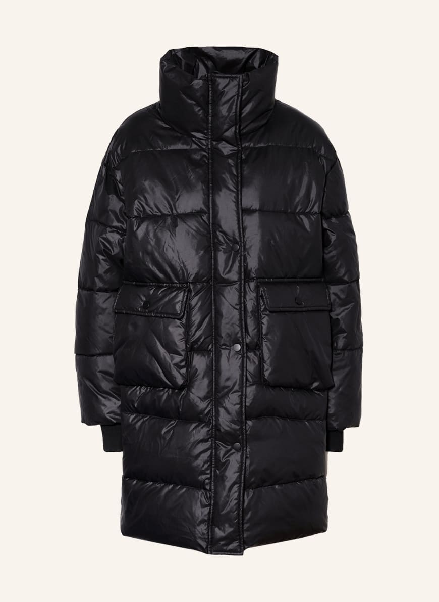 MRS & HUGS Quilted coat , Color: BLACK(Image 1)
