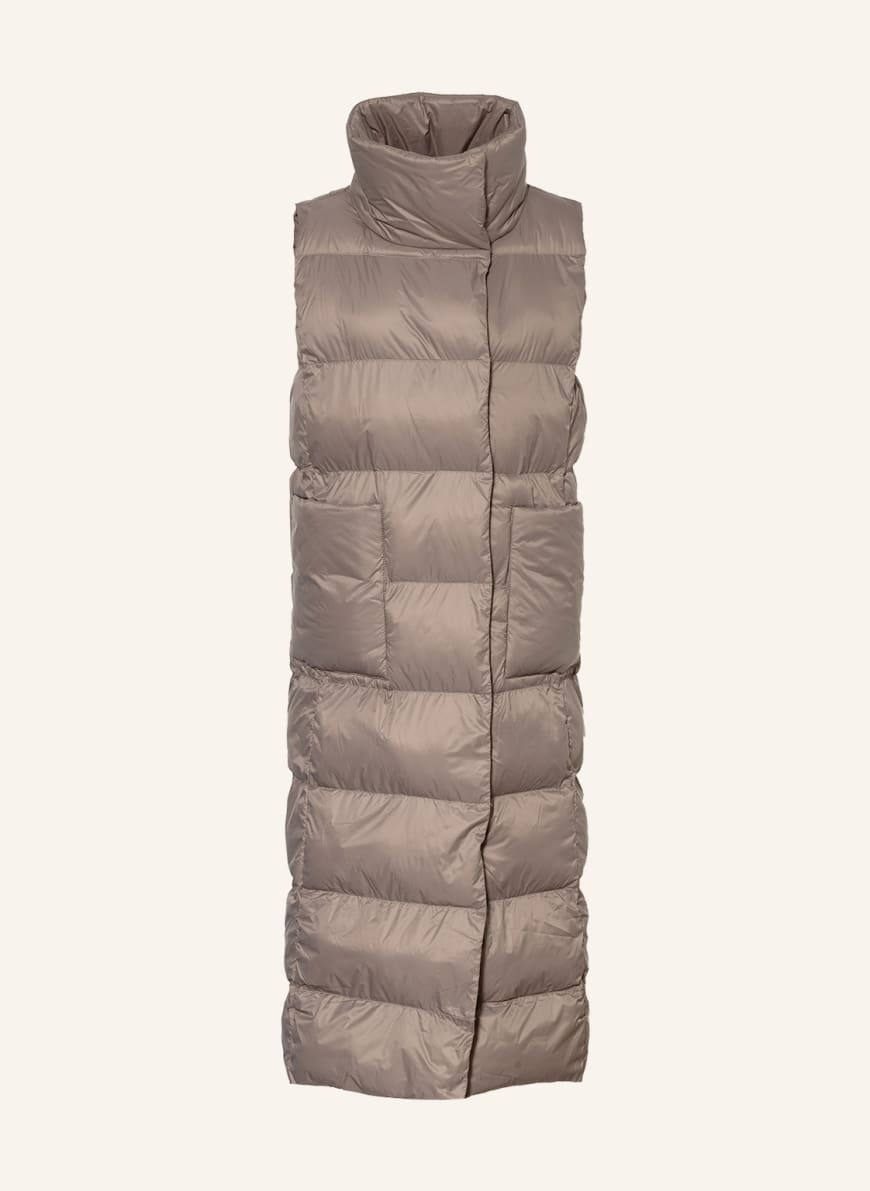 MRS & HUGS Quilted vest with DUPONT™ SORONA® insulation, Color: TAUPE (Image 1)