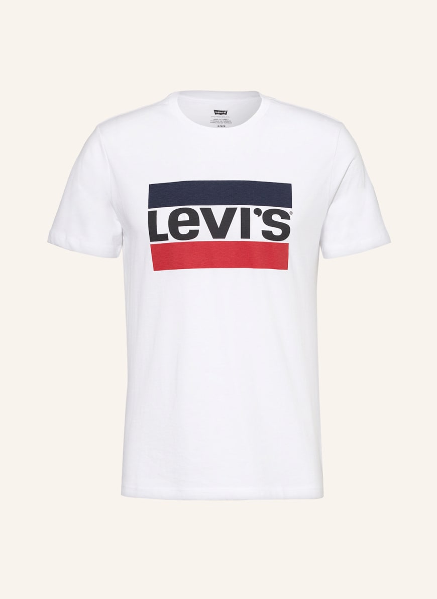 Levi's® T-shirt, Color: WHITE/ DARK BLUE/ RED (Image 1)