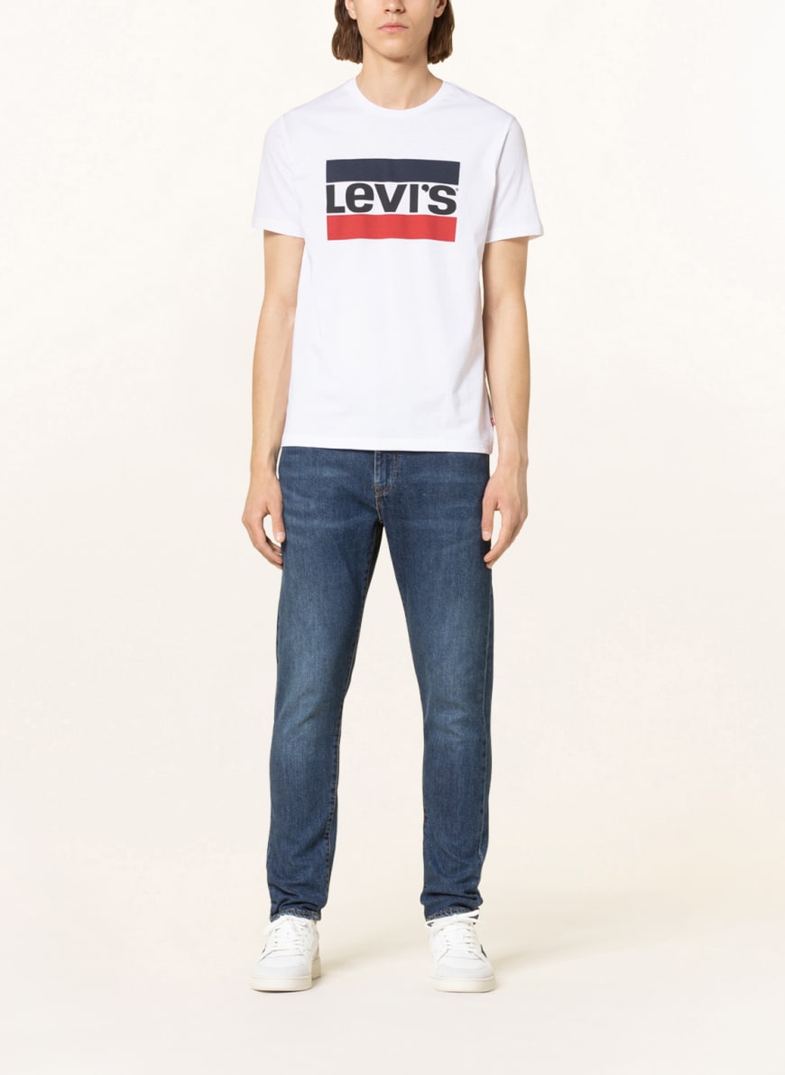 Levi's® T-shirt in white/ dark blue/ red | Breuninger
