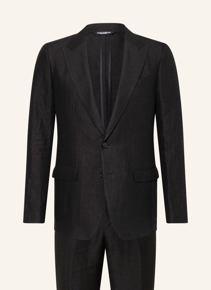 DOLCE & GABBANA Linen suit , Color: BLACK (Image 1)